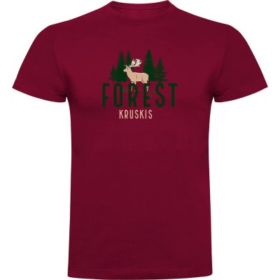 тениска,мъжки,тениски,kruskis,deer,short,sleeve,t,shirt,dark,red,(red)