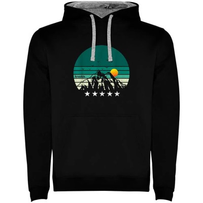 суичър,мъжки,пуловери,kruskis,five,stars,hoodie,black,grey,(black)