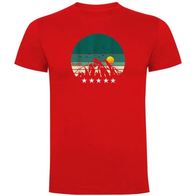 тениска,мъжки,тениски,kruskis,five,stars,short,sleeve,t,shirt,red