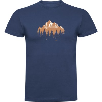 тениска,мъжки,тениски,kruskis,forest,silhouette,short,sleeve,t,shirt,denim,blue,(blue)