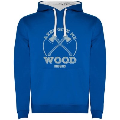 суичър,мъжки,пуловери,kruskis,give,me,wood,hoodie,royal,blue,white,(blue)