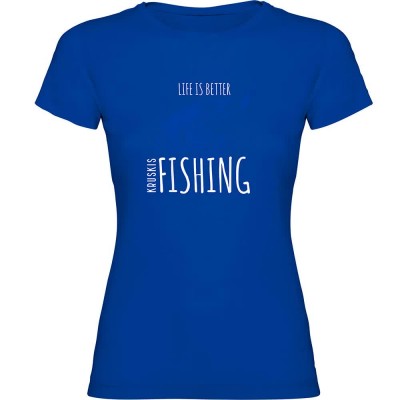 тениска,дамски,тениски,kruskis,life,is,better,fishing,short,sleeve,t,shirt,royal,blue,(blue)