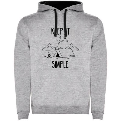 суичър,мъжки,пуловери,kruskis,keep,it,simple,hoodie,heather,grey,black,(grey)
