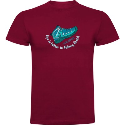 тениска,мъжки,тениски,kruskis,hiking,boots,short,sleeve,t,shirt,dark,red,(red)