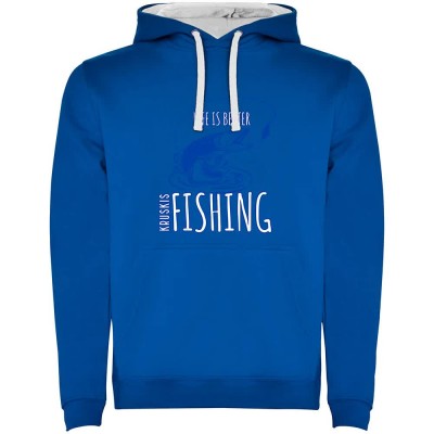 суичър,мъжки,пуловери,kruskis,life,is,better,fishing,hoodie,royal,blue,white,(blue)