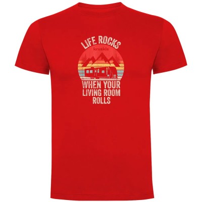 тениска,мъжки,тениски,kruskis,life,rocks,short,sleeve,t,shirt,red