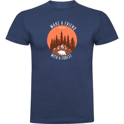 тениска,мъжки,тениски,kruskis,make,a,friend,short,sleeve,t,shirt,denim,blue,(blue)