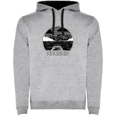 суичър,мъжки,пуловери,kruskis,logo,lake,hoodie,heather,grey,black,(grey)