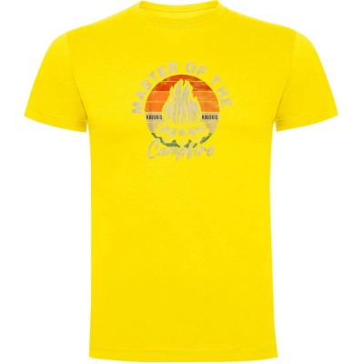 тениска,мъжки,тениски,kruskis,master,of,the,campfire,short,sleeve,t,shirt,yellow