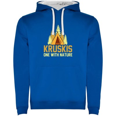 суичър,мъжки,пуловери,kruskis,one,with,nature,hoodie,royal,blue,white,(blue)
