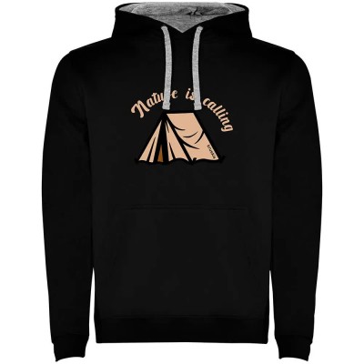 суичър,мъжки,пуловери,kruskis,nature,is,calling,hoodie,black,grey,(black)