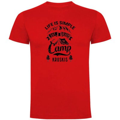 тениска,мъжки,тениски,kruskis,life,is,simple,short,sleeve,t,shirt,red
