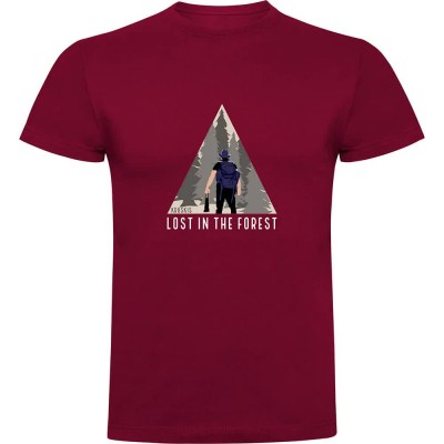 тениска,мъжки,тениски,kruskis,lost,short,sleeve,t,shirt,dark,red,(red)