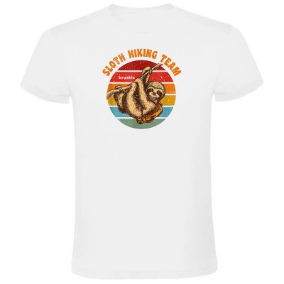 тениска,мъжки,тениски,kruskis,sloth,hiking,team,short,sleeve,t,shirt,white