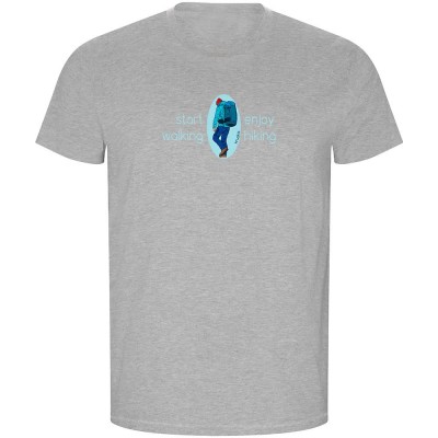 тениска,мъжки,тениски,kruskis,start,walking,eco,short,sleeve,t,shirt,heather,grey,(grey)