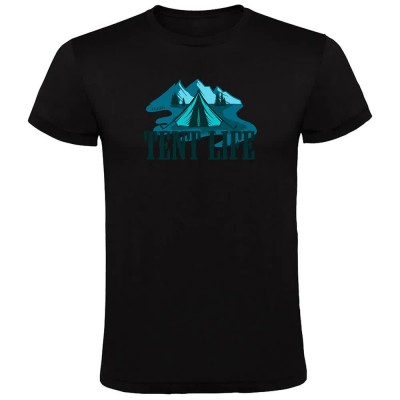 тениска,мъжки,тениски,kruskis,tent,life,short,sleeve,t,shirt,black