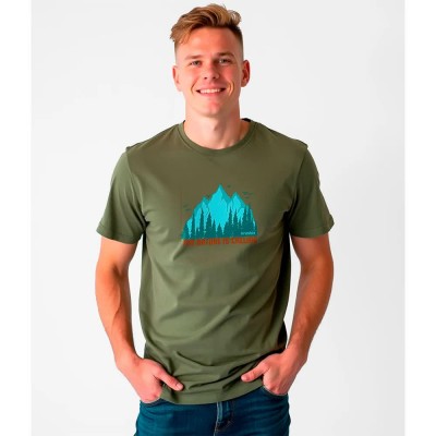 тениска,мъжки,тениски,kruskis,the,nature,is,calling,short,sleeve,t,shirt,dark,army,green