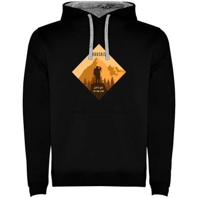 суичър,мъжки,пуловери,kruskis,top,of,the,mountain,hoodie,black,grey,(black)