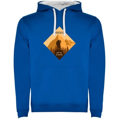 суичър,мъжки,пуловери,kruskis,top,of,the,mountain,hoodie,royal,blue,white,(blue)