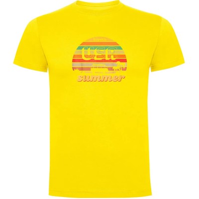 тениска,мъжки,тениски,kruskis,usa,summer,short,sleeve,t,shirt,yellow