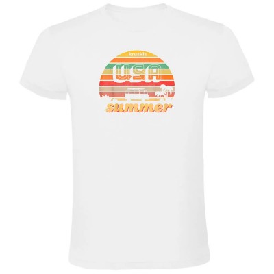 тениска,мъжки,тениски,kruskis,usa,summer,short,sleeve,t,shirt,white