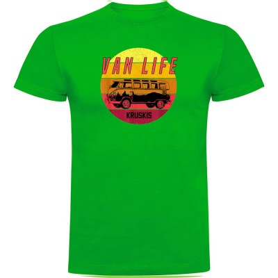 тениска,мъжки,тениски,kruskis,van,life,sunset,short,sleeve,t,shirt,green