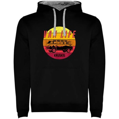 суичър,мъжки,пуловери,kruskis,van,life,sunset,hoodie,black,grey,(black)