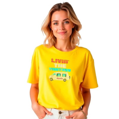 тениска,дамски,тениски,kruskis,vantasy,short,sleeve,t,shirt,yellow,(yellow)