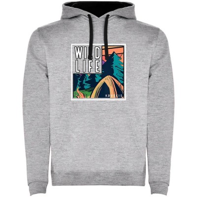 суичър,мъжки,пуловери,kruskis,wild,life,frame,hoodie,heather,grey,black,(grey)