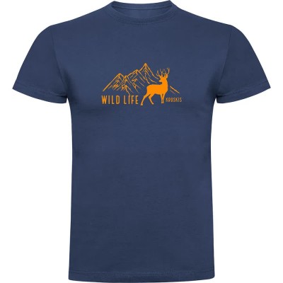 тениска,мъжки,тениски,kruskis,wild,life,short,sleeve,t,shirt,denim,blue,(blue)
