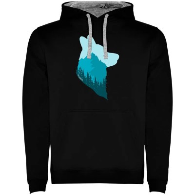 суичър,мъжки,пуловери,kruskis,wolf,hoodie,black,grey,(black)