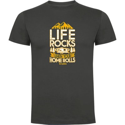 футболна,фланелка,мъжки,тениски,kruskis,your,home,rolls,short,sleeve,t,shirt,dark,grey,(grey)