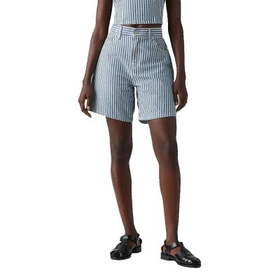 къси,панталони,дамски,панталони,levi's®,high,baggy,denim,shorts,grey