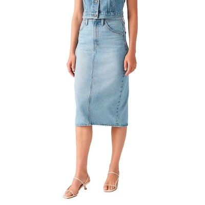 пола,дамски,поли,и,рокли,levi´s,®,hr,back,slit,denim,skirt,riveting,clean,hem,(blue)