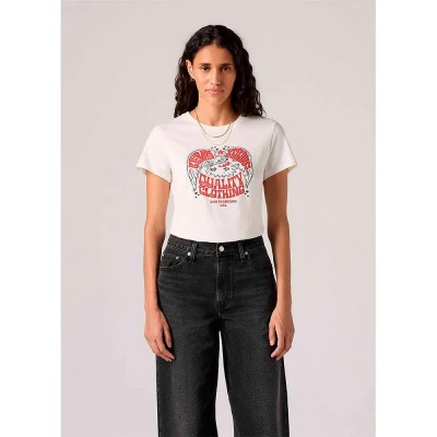 тениска,дамски,тениски,levi´s,®,the,perfect,short,sleeve,t,shirt,eagle,sugar,swizzle,(white)