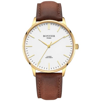 часовник,часовници,bonvier,classic,bv069,watch,golden