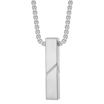 бижутерия,captena,bar,stainless,steel,du10065,necklace,silver