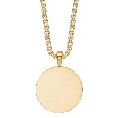 бижутерия,captena,round,stainless,steel,du10062,necklace,golden