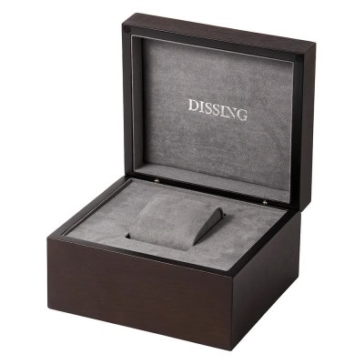 бижутерия,dissing,1,brown,wood,dur006,watch,box,silver