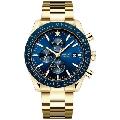 часовник,часовници,dissing,chrono,d1302,watch,golden