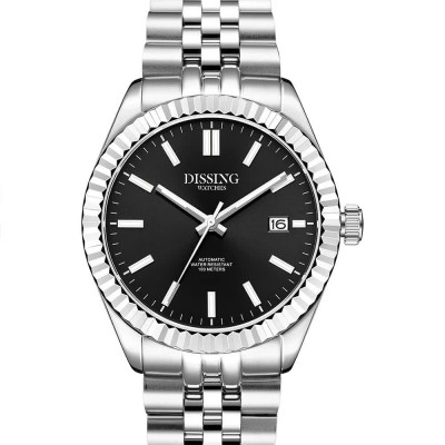 часовник,часовници,dissing,date,automatic,d1187,watch,silver