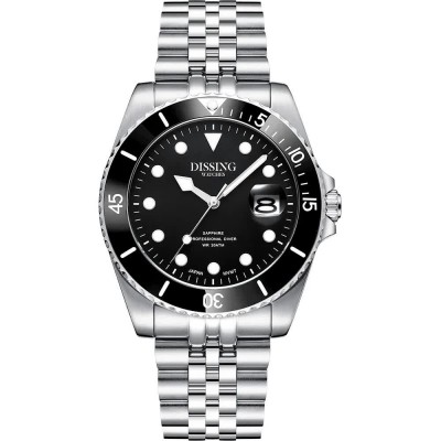 часовник,часовници,dissing,diver,d1265,watch,silver