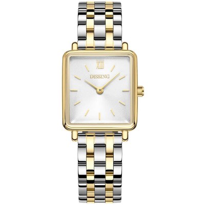 часовник,часовници,dissing,square,d1571,woman,watch,golden