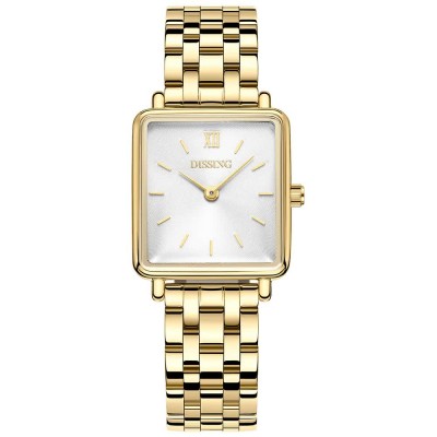 часовник,часовници,dissing,square,d1570,woman,watch,golden