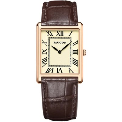 часовник,часовници,faucon,carré,f10054,watch,brown
