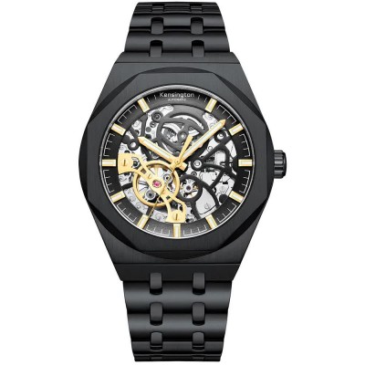 часовник,часовници,kensington,skeleton,k0060,watch,black
