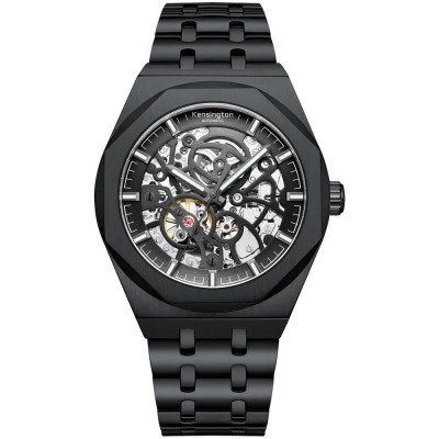 часовник,часовници,kensington,skeleton,k0066,watch,silver