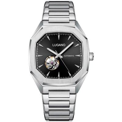 часовник,часовници,lugano,automatic,l0099,watch,silver