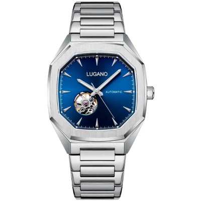часовник,часовници,lugano,automatic,l0101,watch,silver
