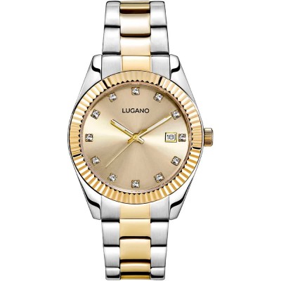 часовник,часовници,lugano,elegance,l0009,woman,watch,golden